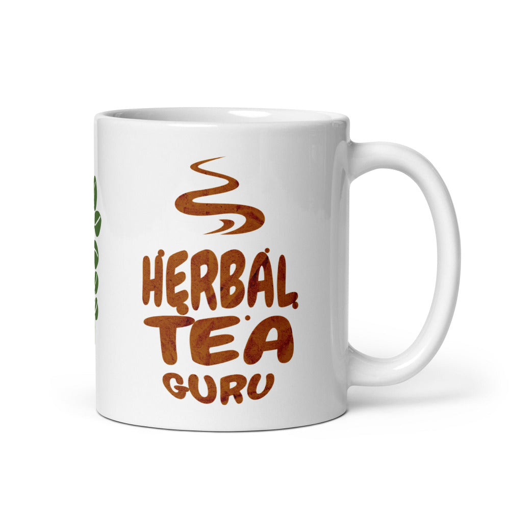 Herbal Tea Guru 11 oz Mug - White Color - https://ascensionemporium.net